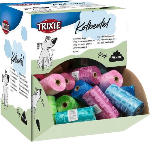 Trixie - Bajspåsar, 20 påsar, Mix Färg - Hund - Hund - Hund - ZOO.se