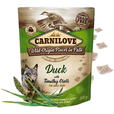 Dog Pouch Paté Duck with Timothy Grass