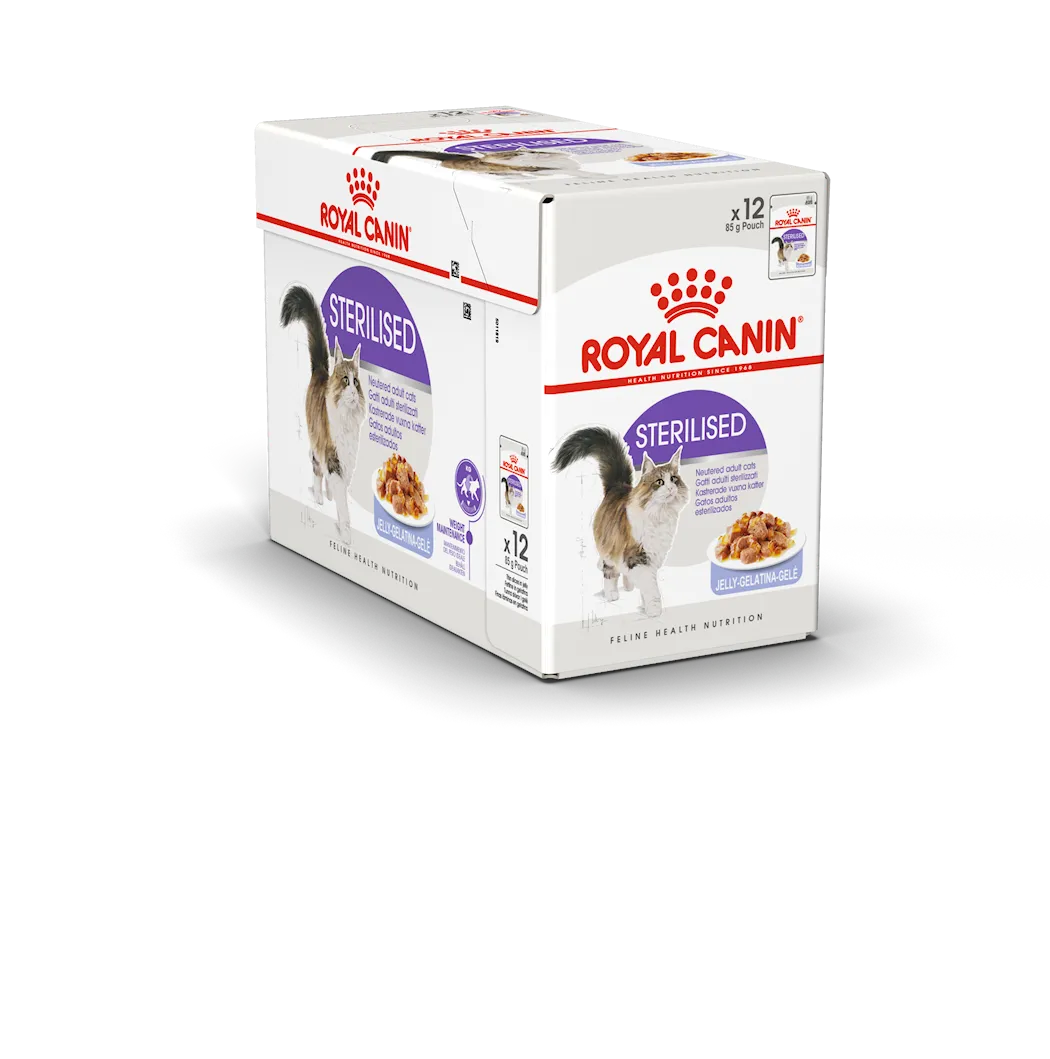 Royal Canin Feline Wet Sterilised Jelly 85 g x 12 stk - porsjonsposer