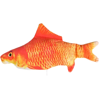 Cat Toy Flounder Moving Fish Orange/Gray 30 cm