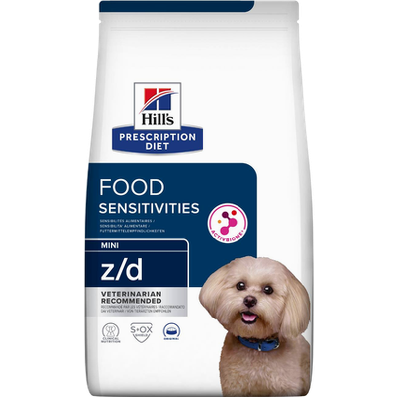 Hill's Prescription Diet Dog - z/d Food Sensitivities Skin Care Mini Original - Dry Dog Food 1 kg - Hund - ZOO.se
