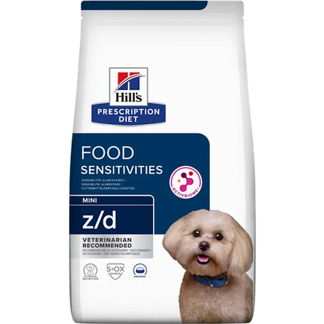 Hill's Prescription Diet Dog z/d Food Sensitivities Skin Care Mini Original - Dry Dog Food