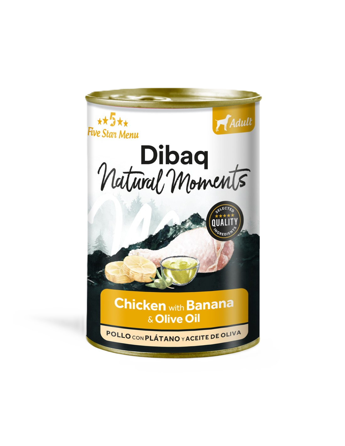 Natural Moments Dog Adult Chicken With Banana 380gr