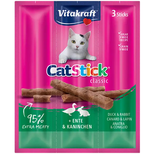 CatSticks Mini Anka/Kanin 3x6g, 20st