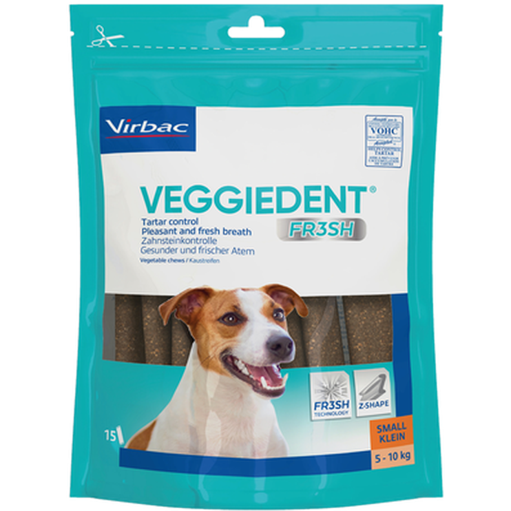 Virbac - VeggieDent Medium 350g (10-30kg) x 15st - Hund - Hundgodis - ZOO.se