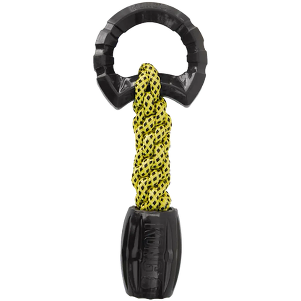 Kong Jaxx Braided Tug Black & Yellow 27cm
