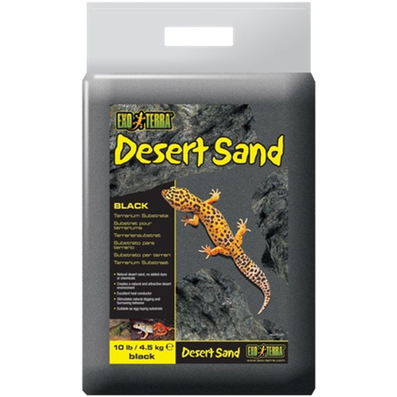 Exoterra - Desert Sand - Desert Terrarium Substrate Black 4,5 kg - Reptil - ZOO.se