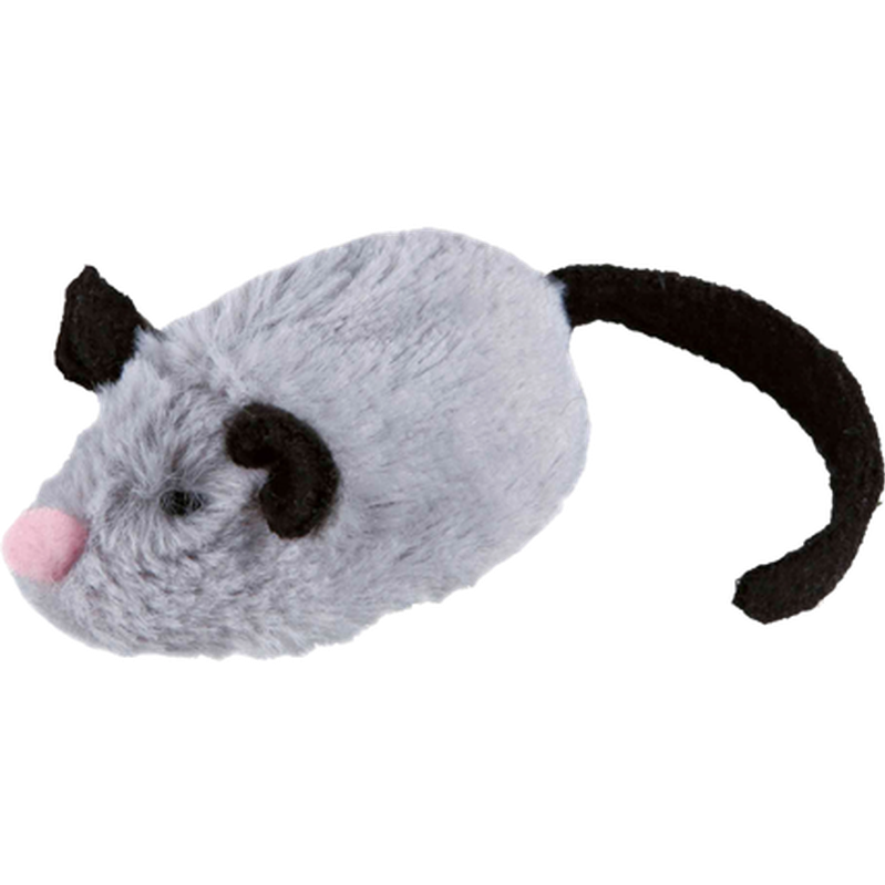 Active-Mouse Plush Hunting Instinct Gray 8 cm - Katt - Kattleksaker - Leksaksmöss - Trixie - ZOO.se