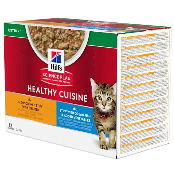 Kitten Healthy Cuisine Stews Chicken, Fish & Vegetables - Wet Cat Food