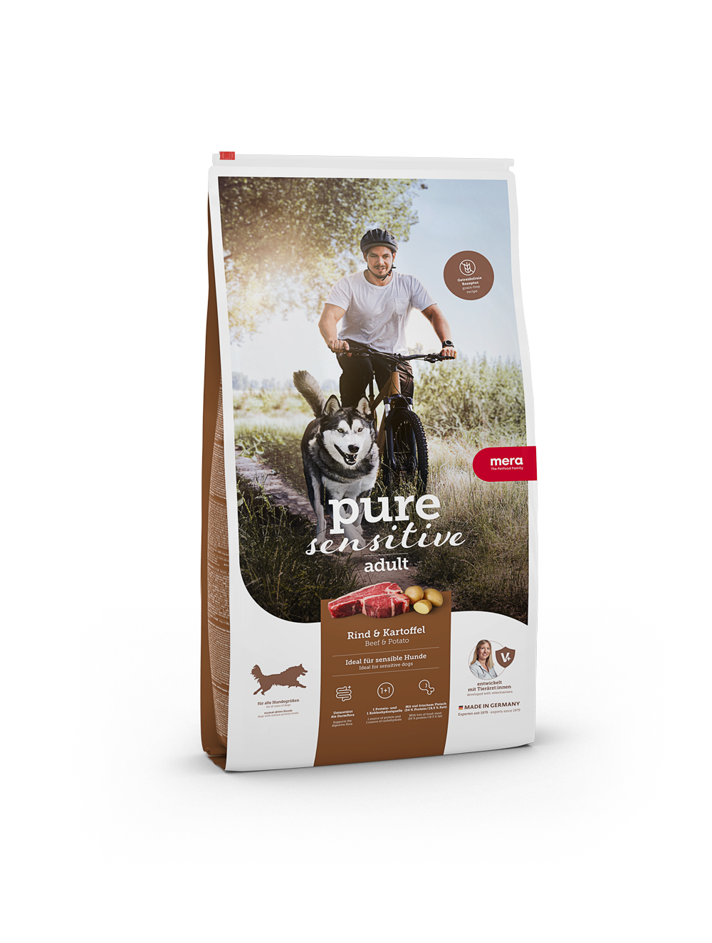 Mera Petfood - Pure Sensitive Adult Nötkött & Potatis 4 kg - Hund - Hundmat & hundfoder - ZOO.se