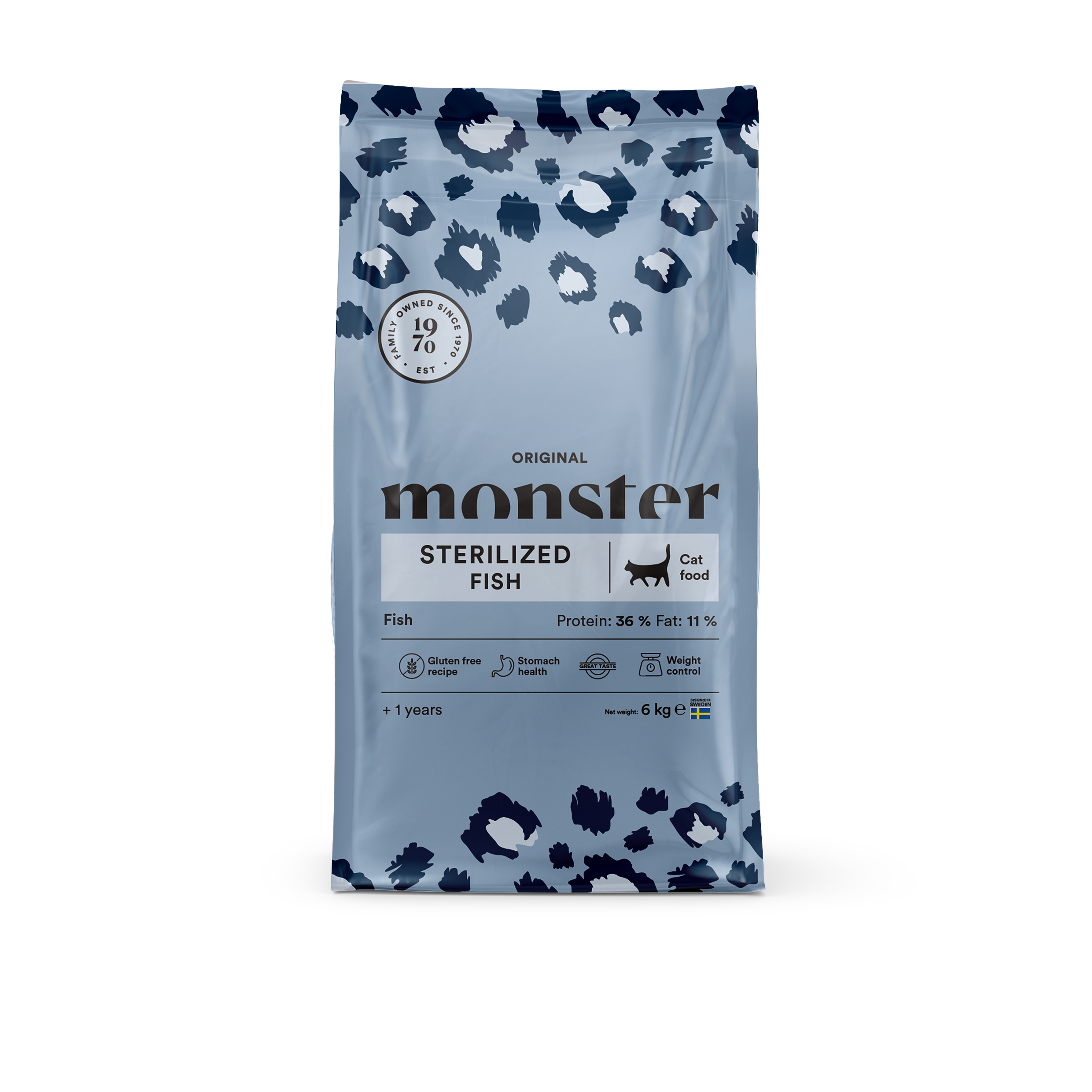 Monster Pet Food - Cat Original Sterilized Fish 6 kg - Katt - Kattfoder & kattmat - ZOO.se