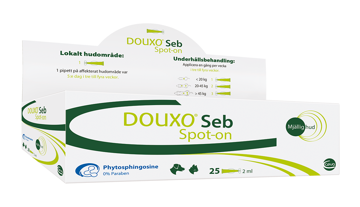 Douxo S3 - S3 Seb Spot-on 25 st x 2 ml - Hund - Pälsvård Trim & Hundbad - Tassar & Hudvård för hund - ZOO.se