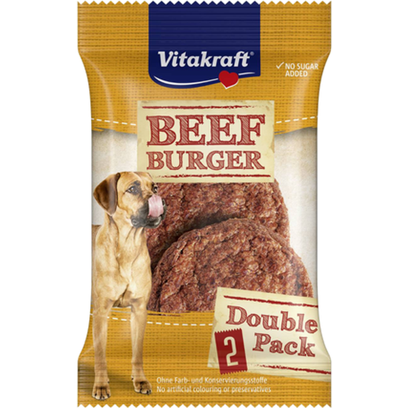 Dog Beef-Burger 2-pack - Hund - Hundgodis - Träningsgodis & belöningsgodis - Vitakraft - ZOO.se