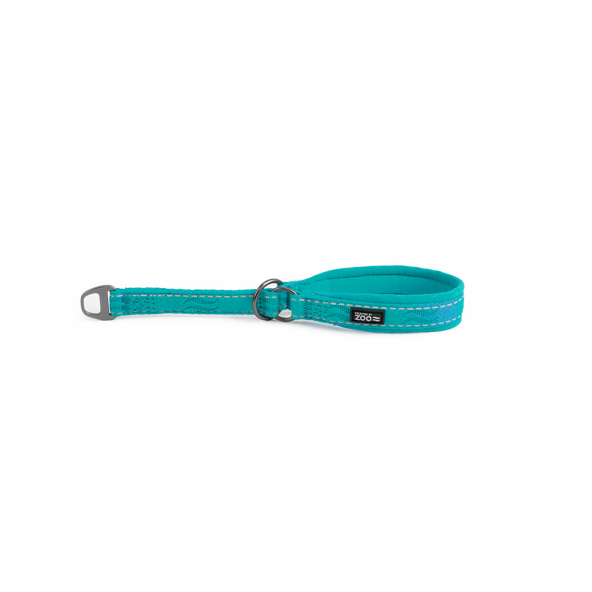 Hundhalsband Rufus halvstryp 15 mm x 2535 cm Turkos