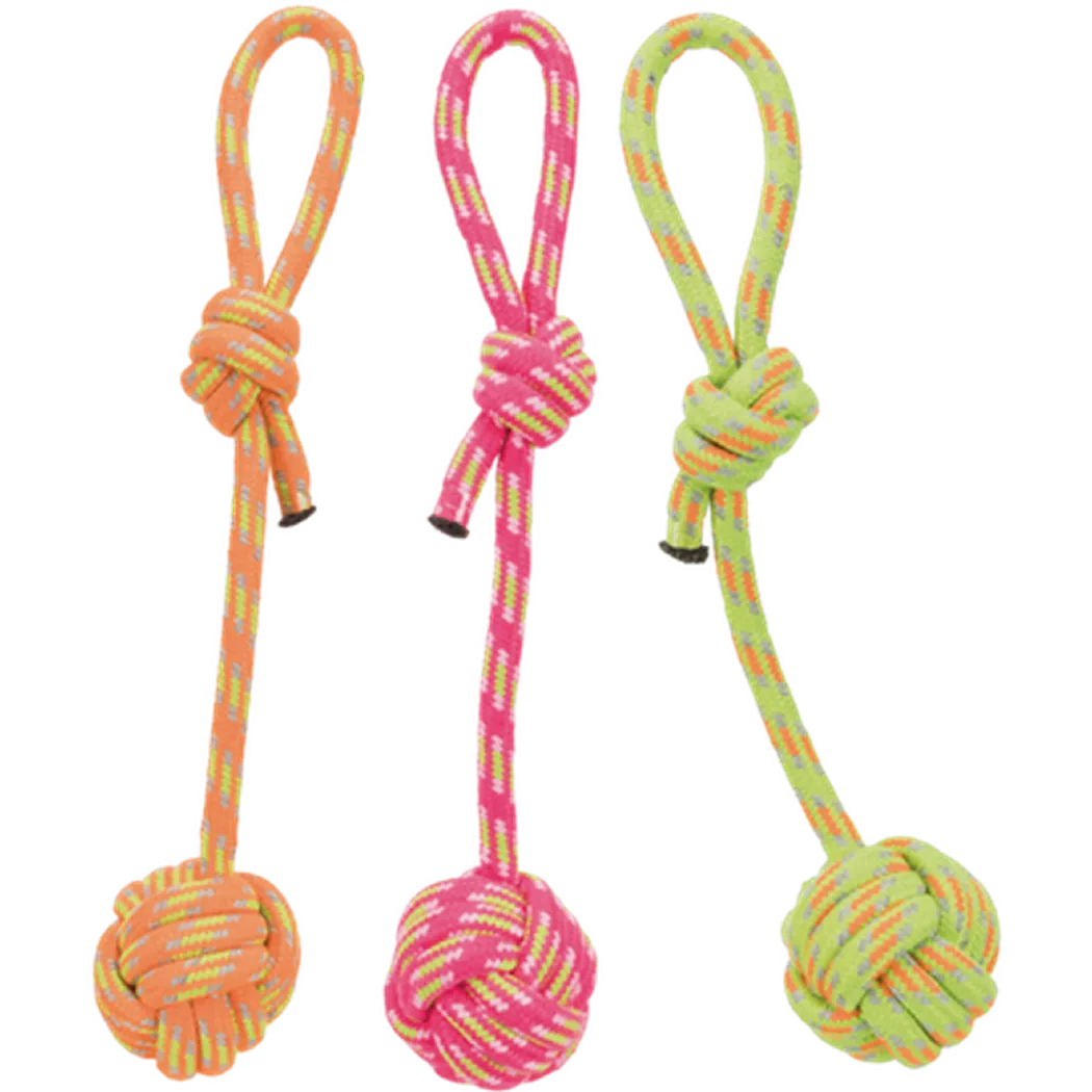 Trixie Playing Rope with Woven-in Ball Mix Ø 7 cm / 37 cm