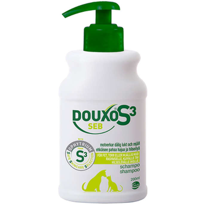 Douxo S3 - Seb Shampoo 200 ml - Hund - Pälsvård Trim & Hundbad - Hundschampo - ZOO.se