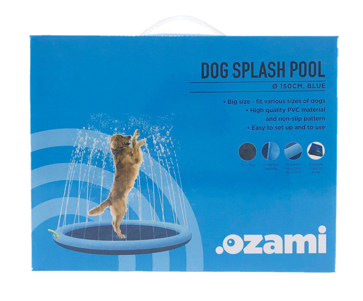 Ozami - Ozami Dog Splash Pool Ø150 cm Blå - Hund - Hundepleie & kosttilskudd - ZOO.no