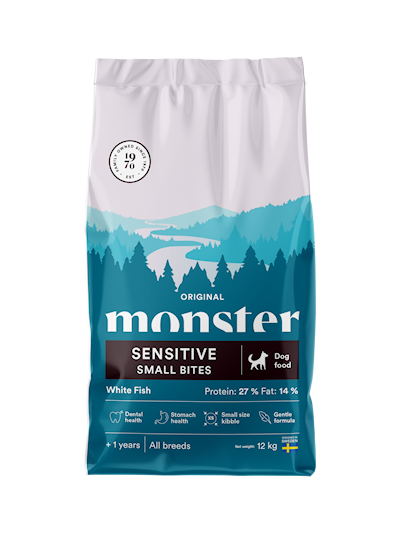 Preview of Monster Pet Food Original Sensitive White Fish Small bites 12 kg