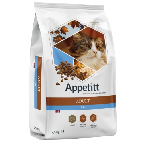 APPETITT - Cat Adult Fish 2,5 kg - Katt - Kattfoder & kattmat - Torrfoder till katt - ZOO.se