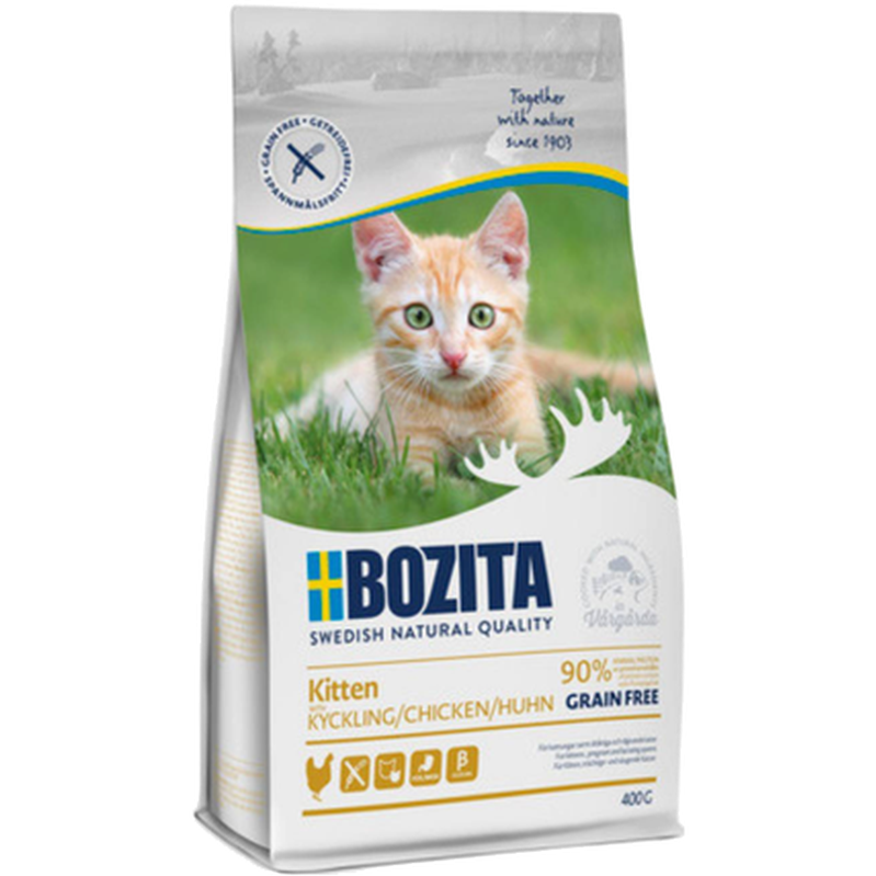 Bozita Katt - Kitten Grain Free Chicken 400 g - Kissat - Kissanruoka - Kuivaruoka