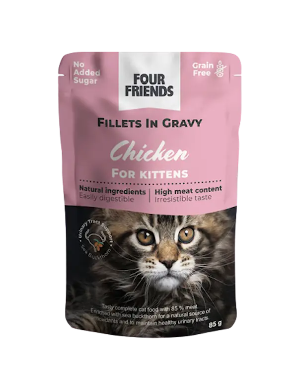 Cat Kitten Chicken in Gravy Pouch 85g