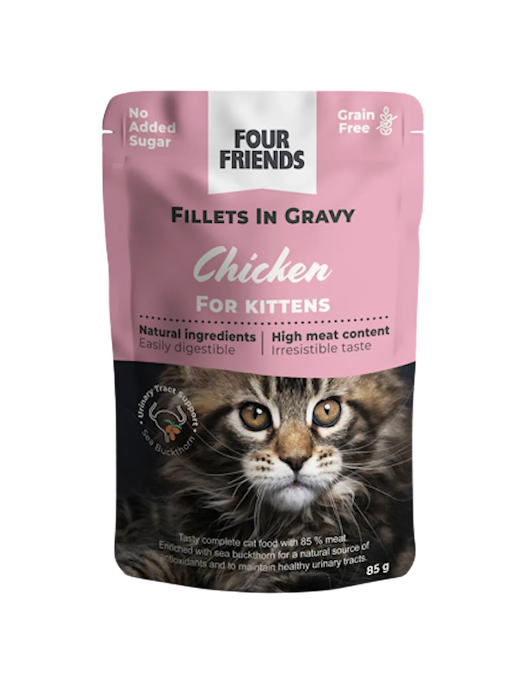 Cat Kitten Chicken in Gravy Pouch 85g