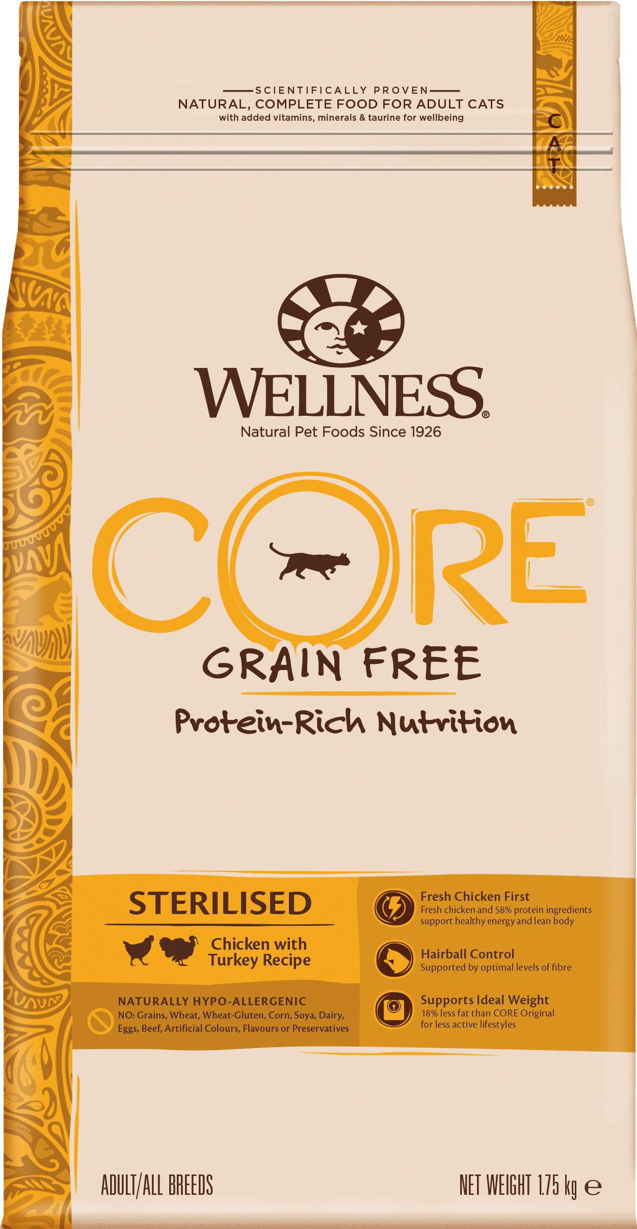 CORE Petfood - Cat Adult Sterilised Grain Free Chicken & Turkey Dry 1,75 kg - Katt - ZOO.se