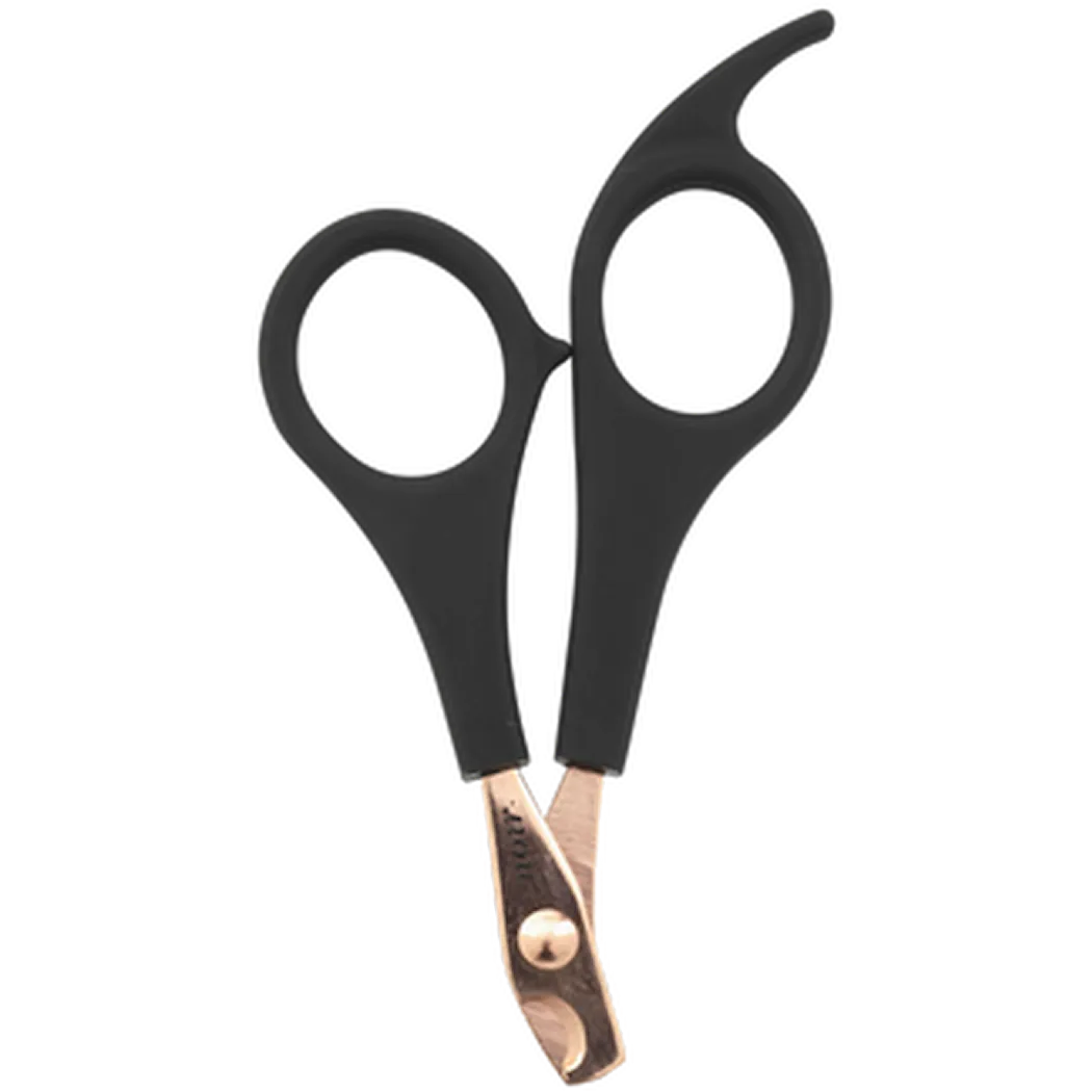 Noir nail scissors straight Black 11 x 6 cm