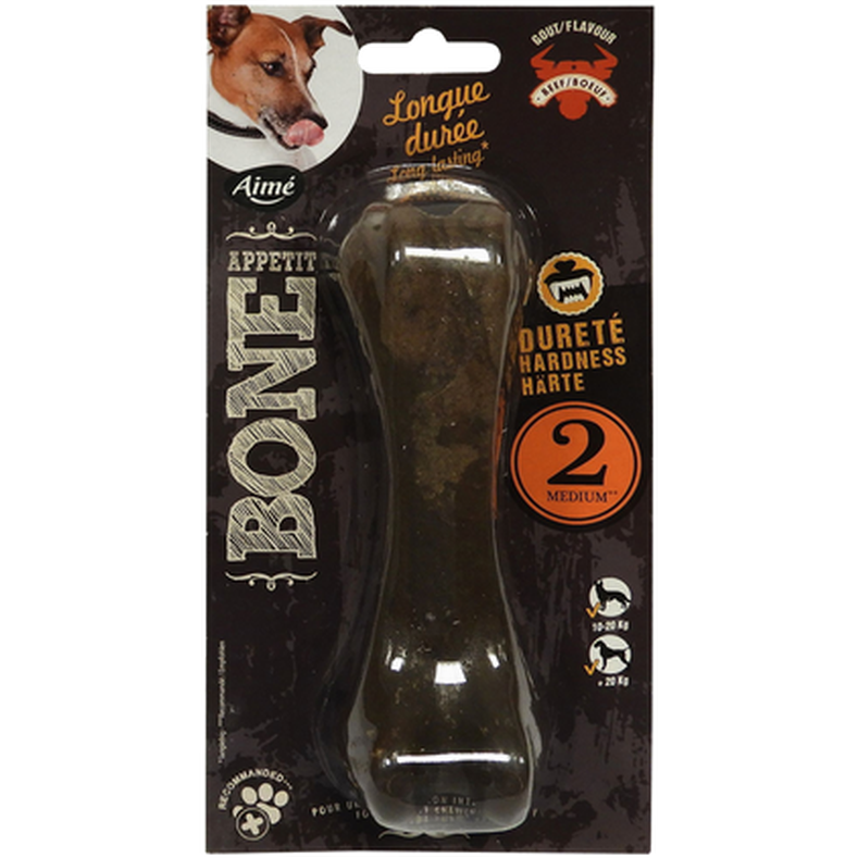 Bone Appetit - Medium-Hard Bone Beef Nylon 15 cm - Hund - Hundleksaker & Spel - ZOO.se
