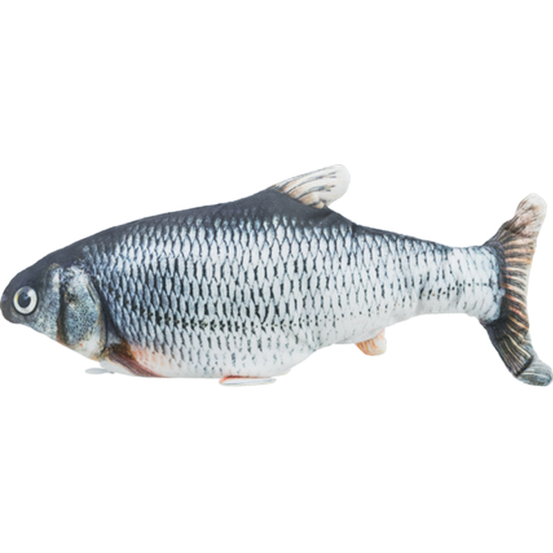 Trixie - Catnip Wriggle Fish Gray 30 cm - Katt - Kattleksaker - ZOO.se