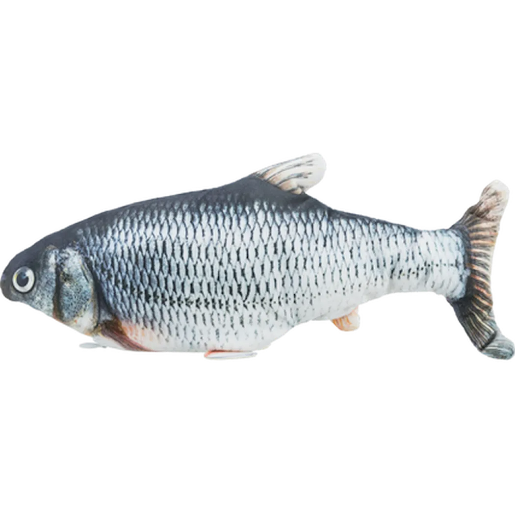 Trixie Catnip Wriggle Fish grå 30 cm