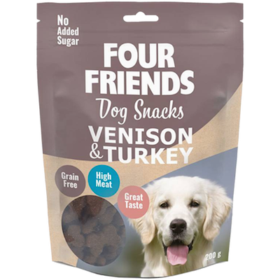 Preview of Fourfriends Dog Snacks Venison & Turkey 200 g