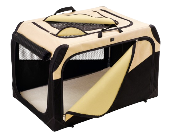 Hunter Dog Box Foldable Polyester Tan/Black S