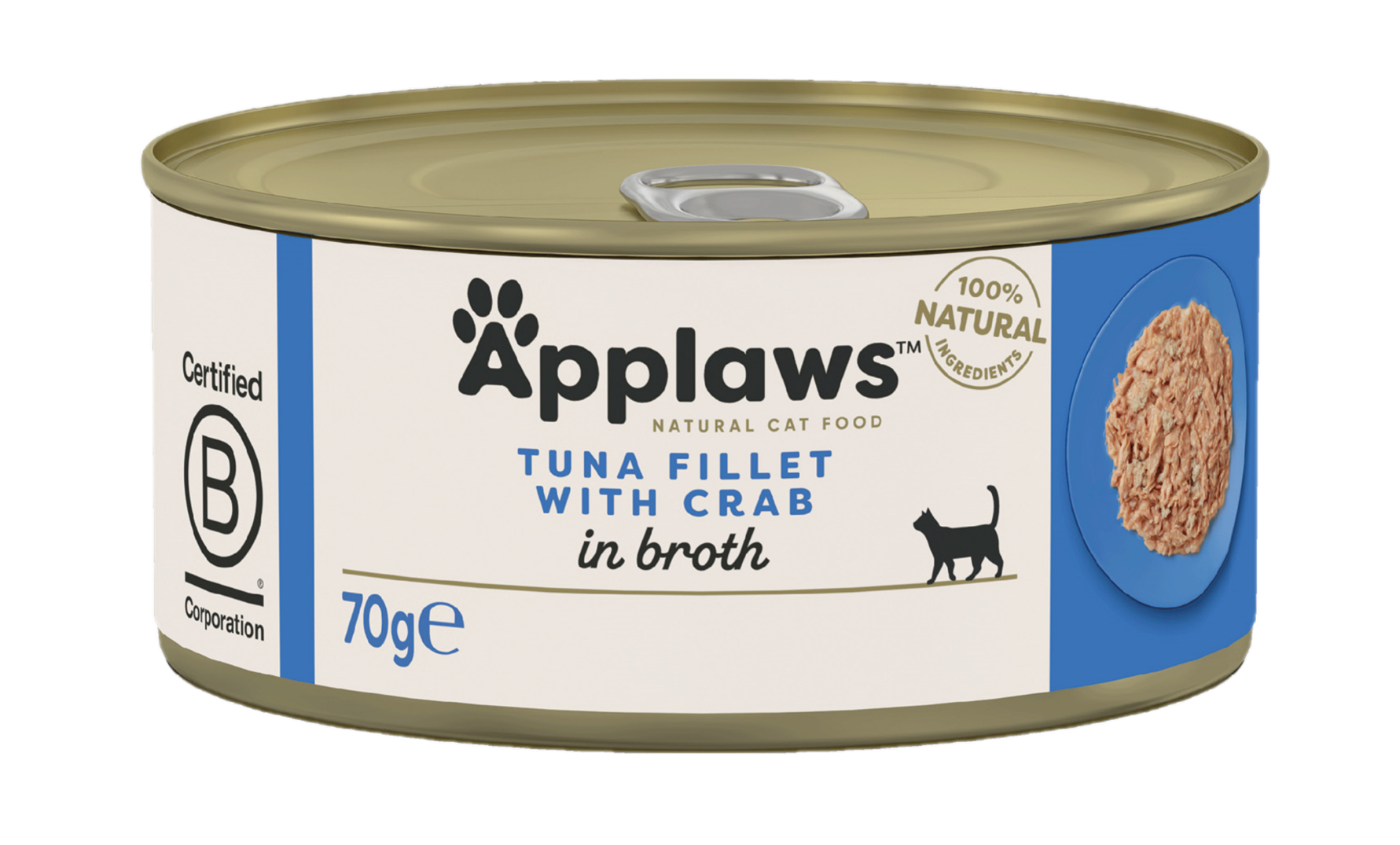 Applaws - Cat Tin Tuna & Crab 70 g - Katt - Kattfoder & kattmat - Blötmat & våtfoder till katt - ZOO.se