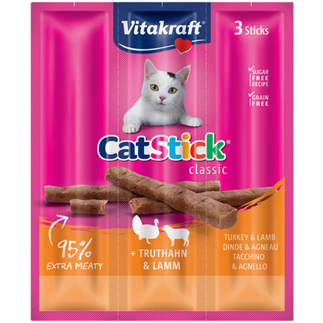 Vitakraft Cat Stick Mini Kalkun/Lam