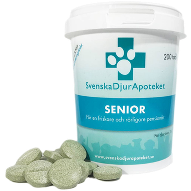 Svenska DjurApoteket - Senior 200tabl - Hund - Hundvård & Tillskott - Kosttillskott för hund & Hundvitaminer - ZOO.se