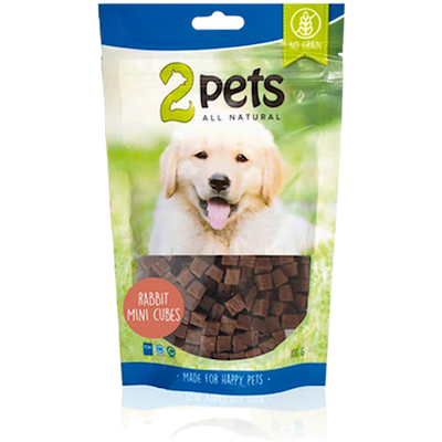 Preview of 2 Pets Dogsnack MiniCubes Rabbit 100 g