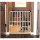 Carlson Pet Gate Big Tuffy Expandable With Small Pet Door White 66-107 x 81 cm