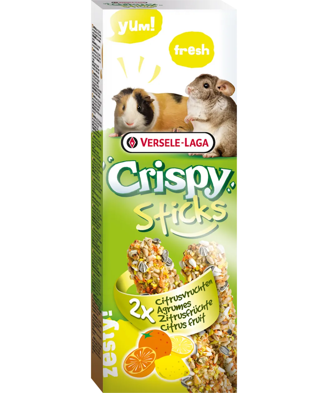 Versele-Laga CrispySticks GuineaPig-Chinchilla Citrus 2-pack
