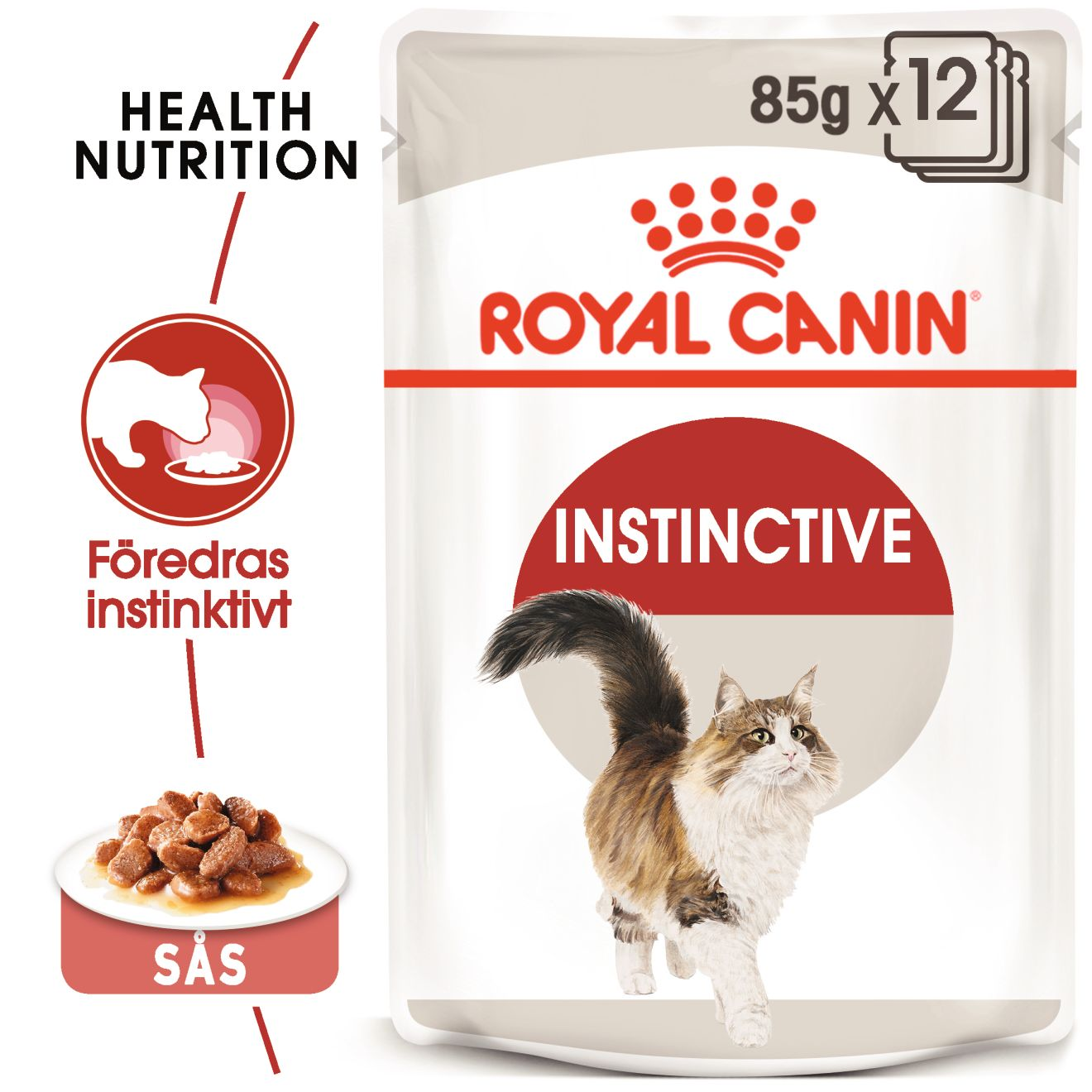 Instinctive Gravy Adult Våtfoder för katt 85 g x 12 st