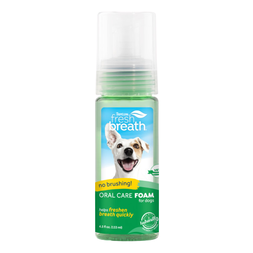 TropiClean - Fresh Mint Foam 133 ml - Hund - Hundvård & Tillskott - Tandvård & tandsten hos hund - ZOO.se