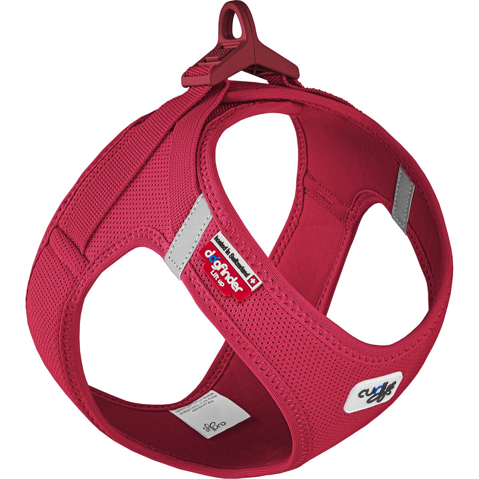 Curli - Vest Harness Clasp Air-Mesh - Step i rødt XXX-Small - Hund - Halsbånd - ZOO.no