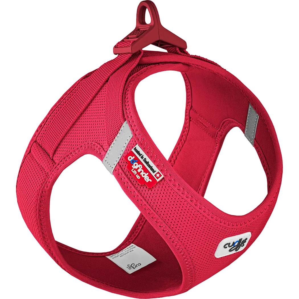 Curli Vest Harness Clasp Air-Mesh - Step in - Red