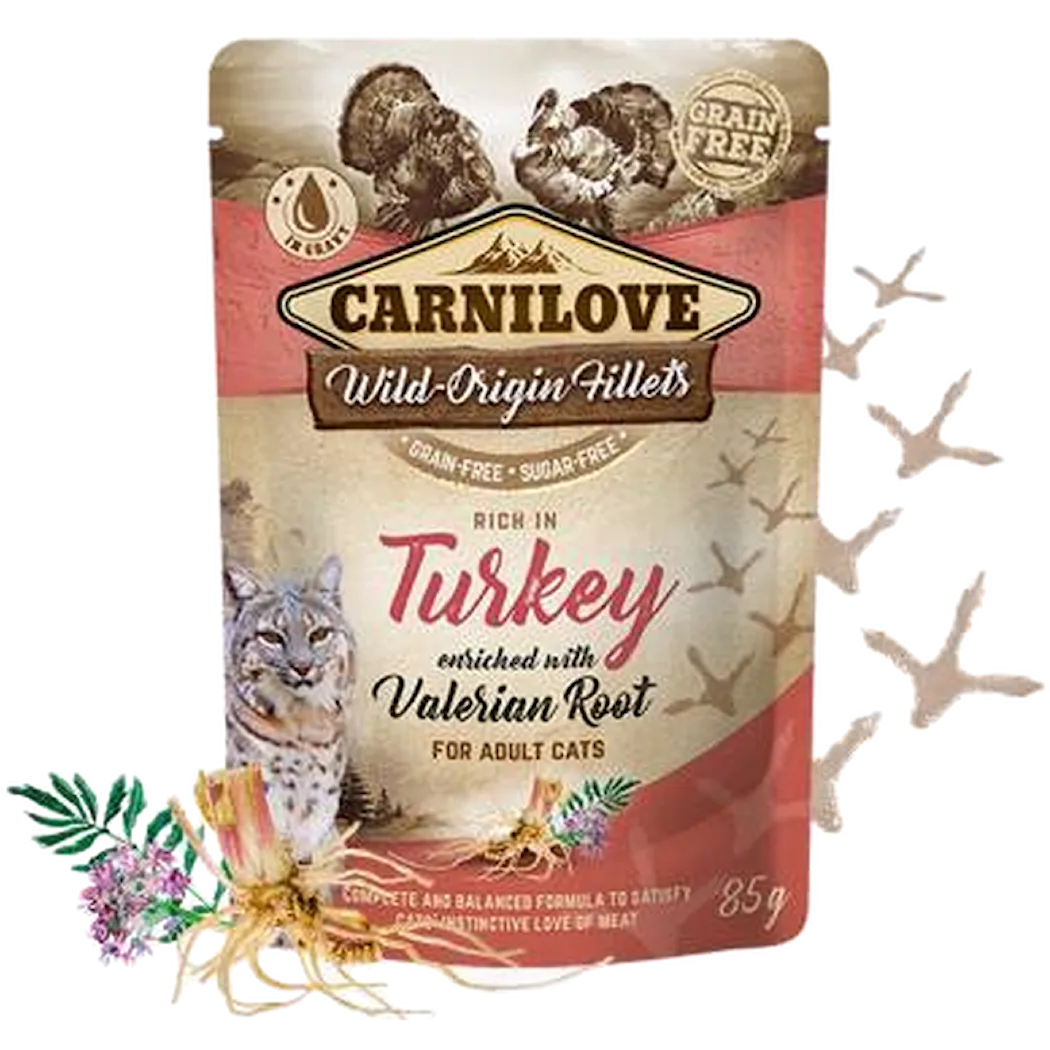 Cat Pouch Turkey enriched with Valerian