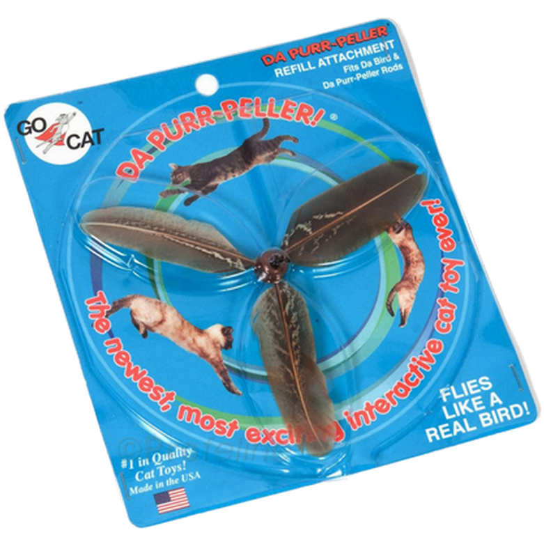 Go Cat - Da Bird™ Da Purr-Peller Refill Cat Toy Mix 17 cm - Kissat - Kissan lelut ja kissan huiskat - Kissan huiskat ja kissan sauvat
