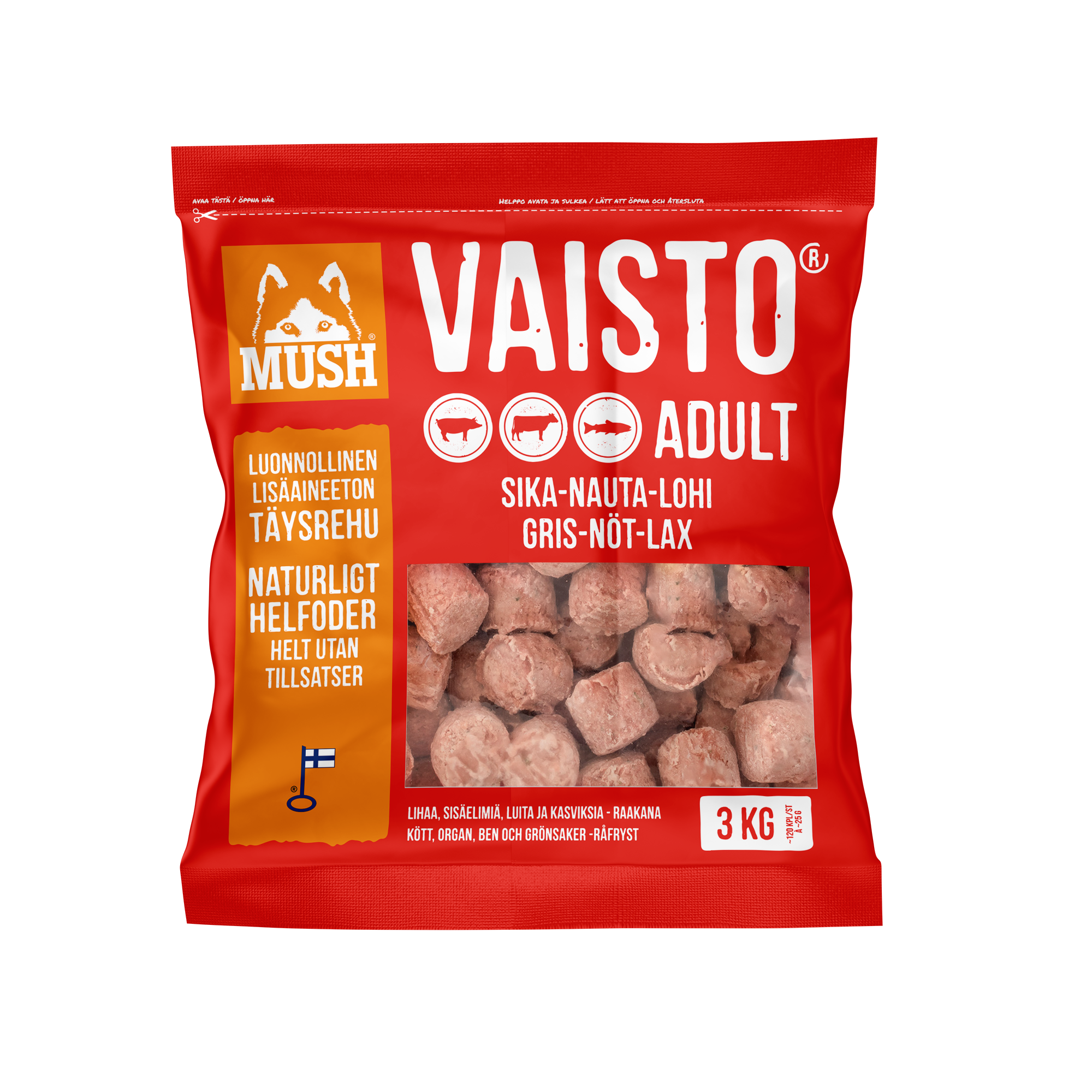 Mush Vaisto Gris-Nöt-Lax