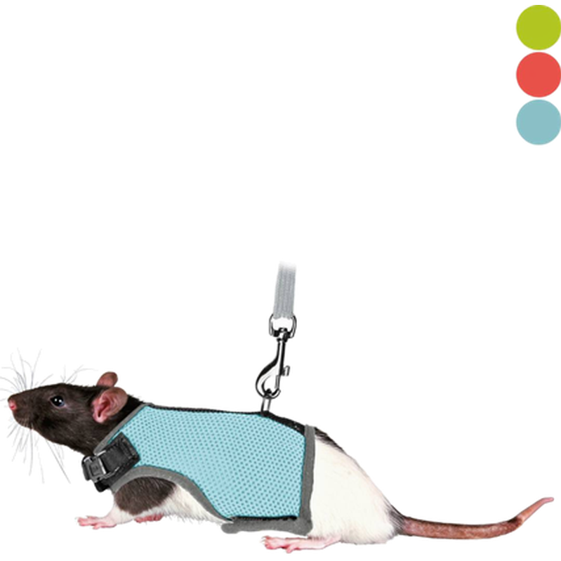 Trixie Soft Soft Harness with Leash Rat Mix 12-18cm