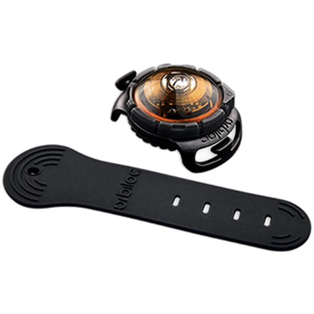 Orbiloc Safety Light Dog Dual LED - With Quick Mount & Adjustable Strap Amber 5 km
