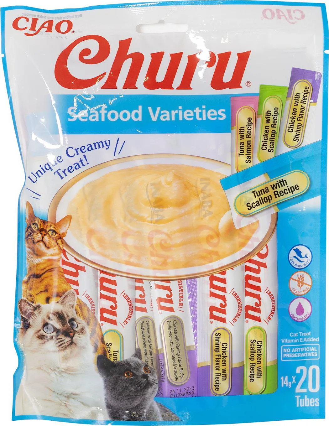 Churu 20-pakning med sjømatvarianter