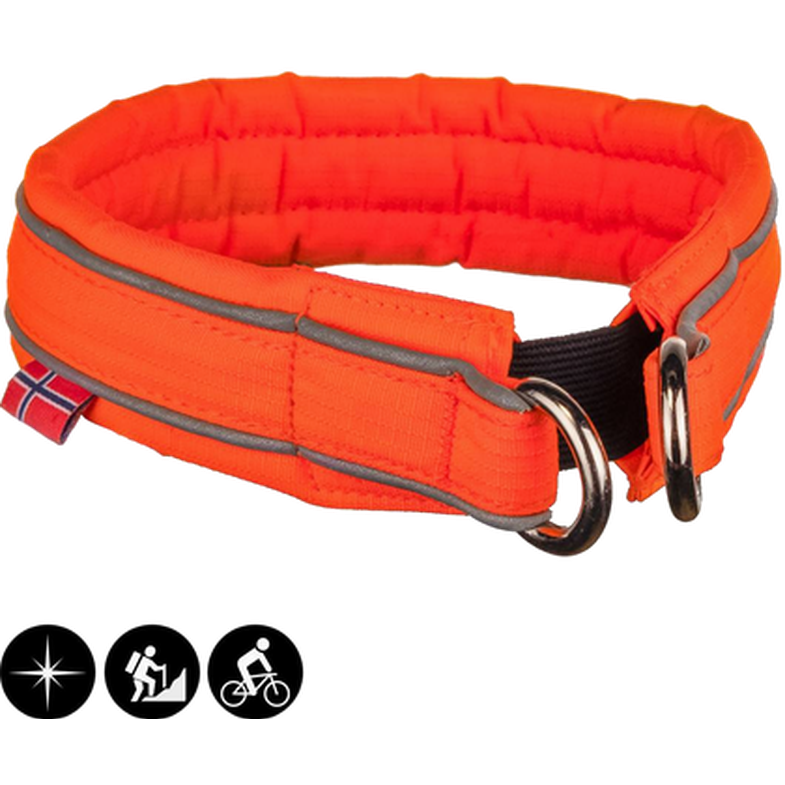 Safe Collar Orange 50 cm - Hund - Halsband, Koppel & Sele för hund - Hundhalsband - Non-Stop Dogwear - ZOO.se